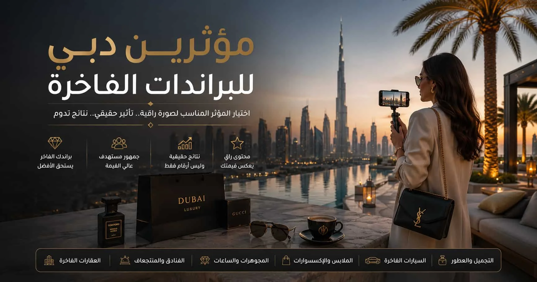 مؤثرين دبي للبراندات الفاخرة وحملات Luxury Influencers في الإمارات