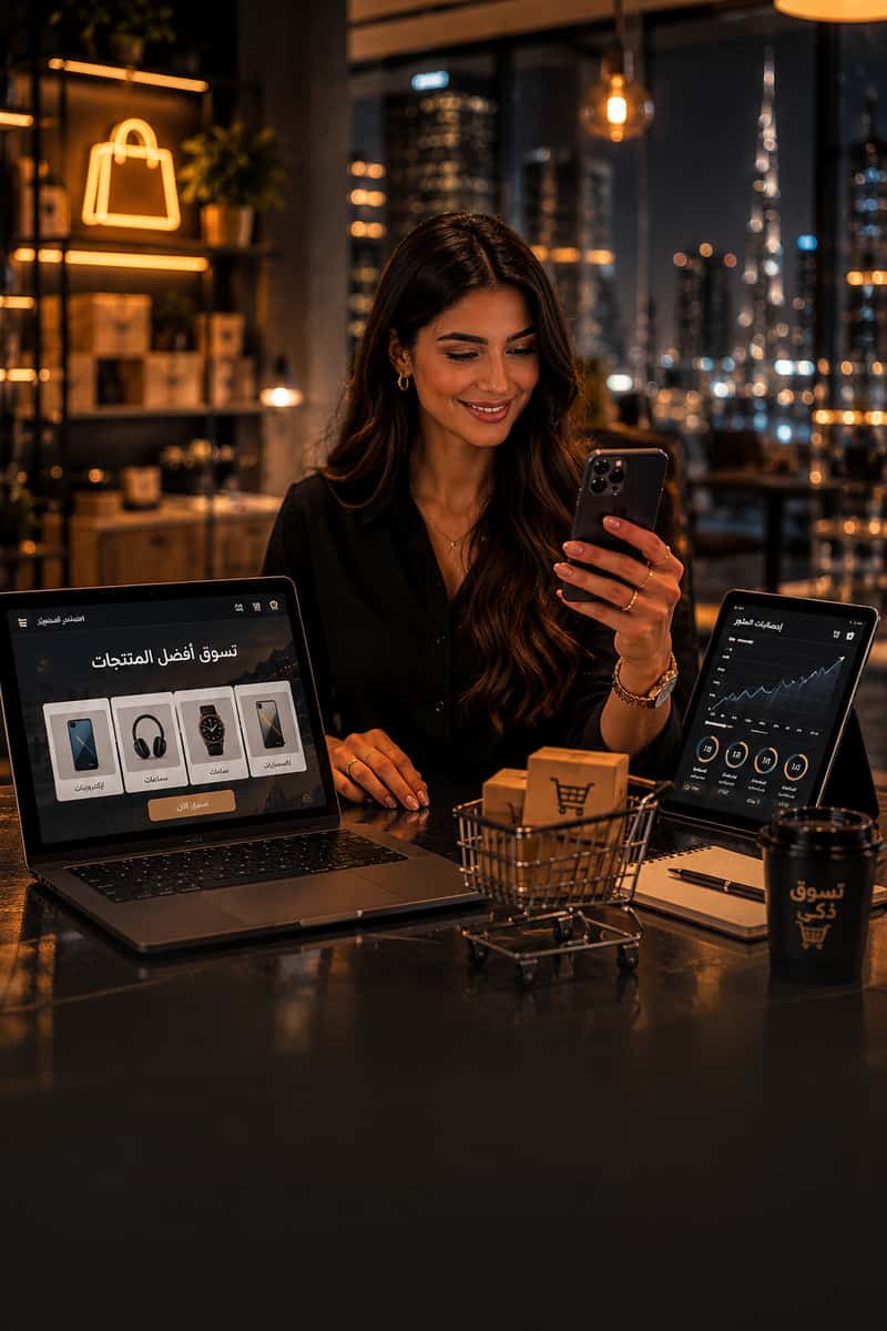 حملات مؤثرين للتطبيقات والمتاجر الإلكترونية في الخليج