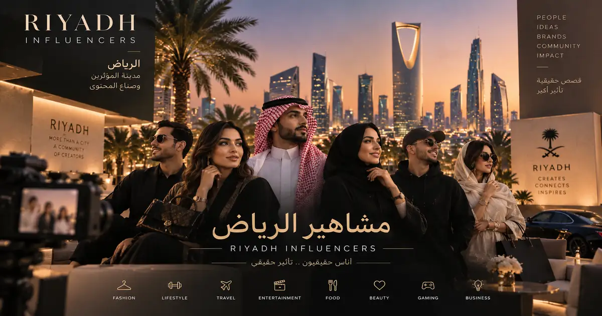 أبرز 30 مشهورًا ومؤثرًا في الرياض لعام 2026